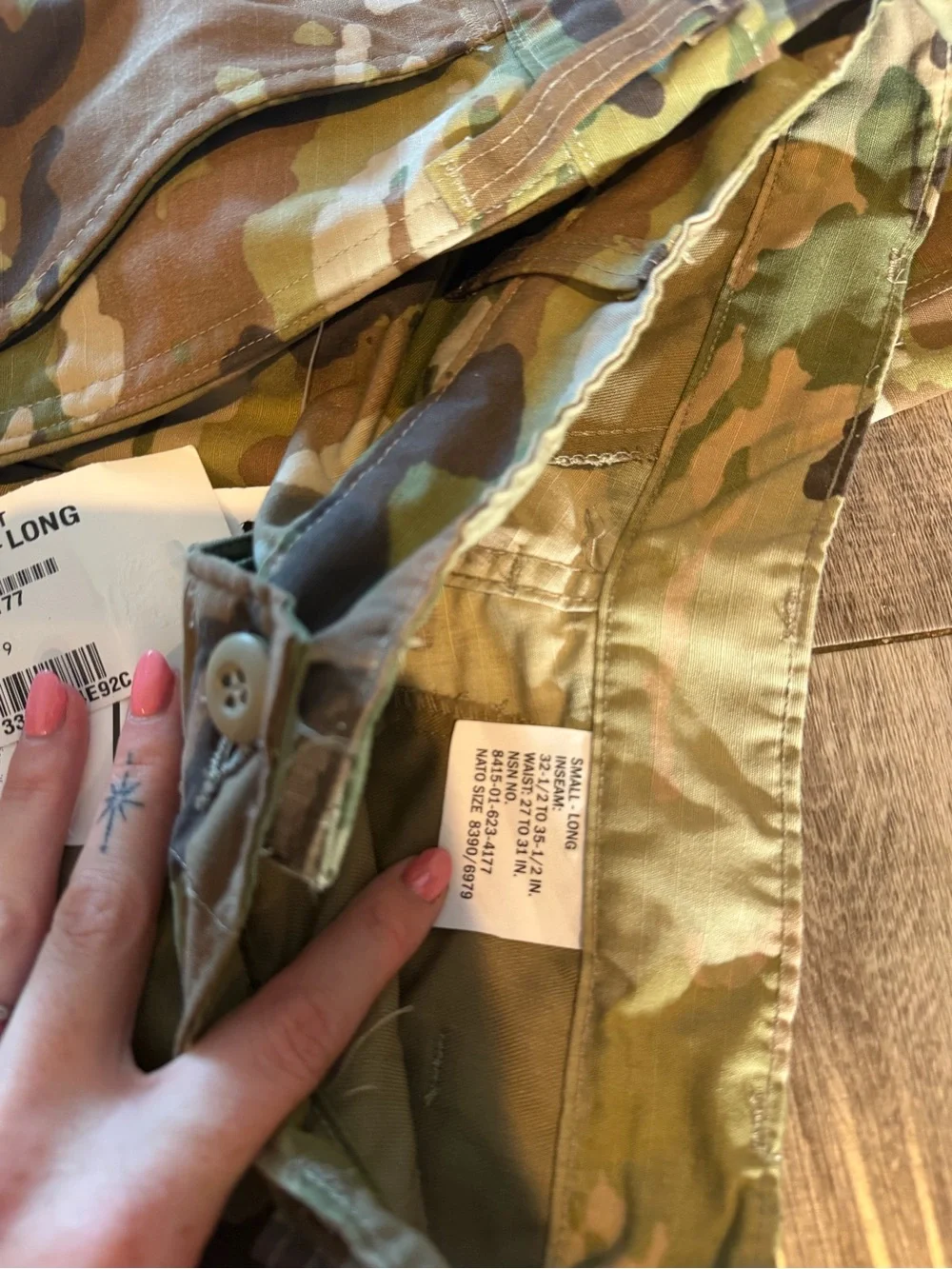 NWT Small-Long Combat Trousers x2